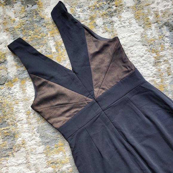 Harlyn Deep V Chiffon Inset Cocktail Sheath - Picture 7 of 9